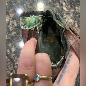 Barely worn Free Bird Teal and brown sandals